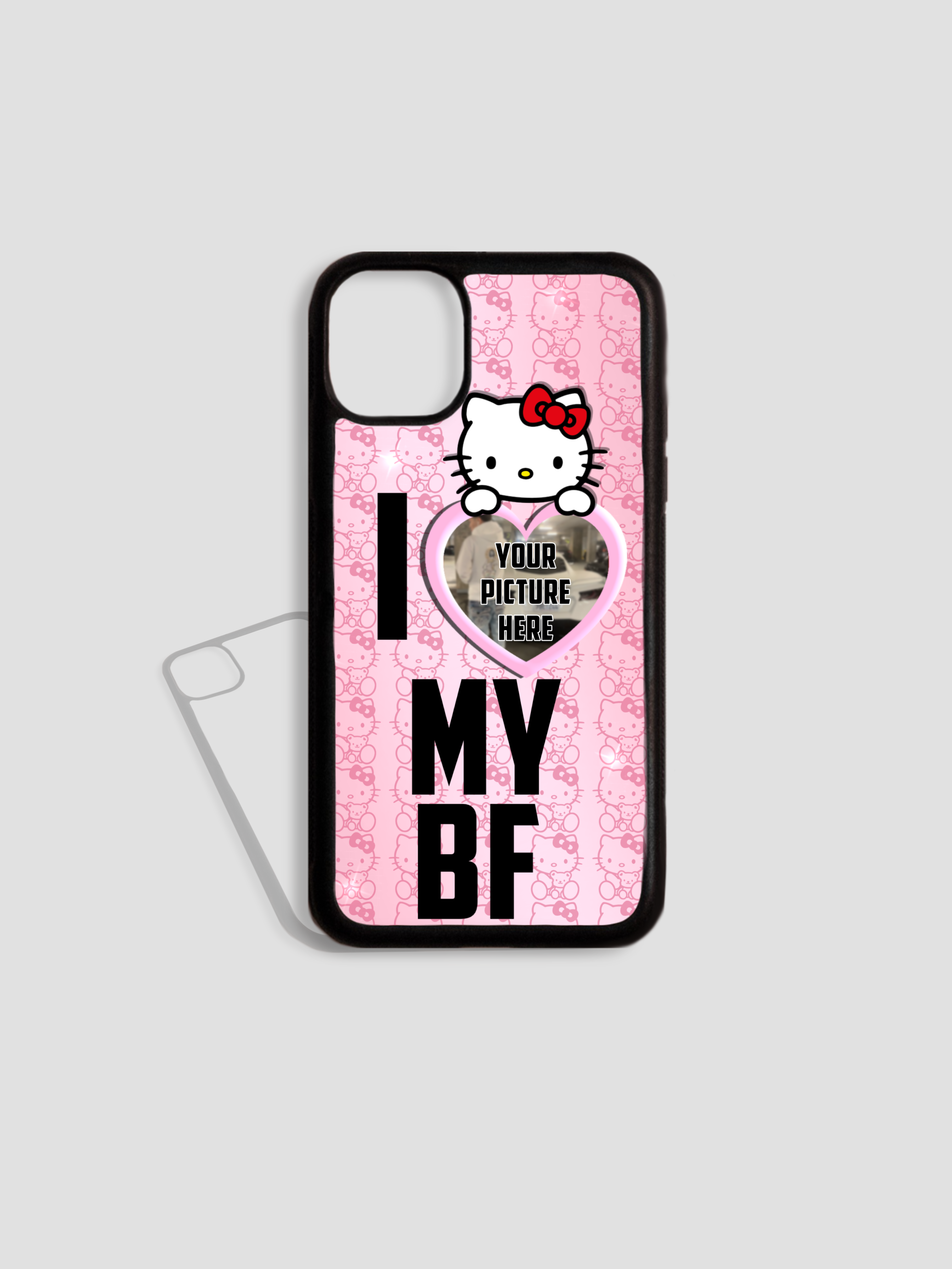 I Love My BF Phone Case Hello Kitty Attach Picture Shop Beverly