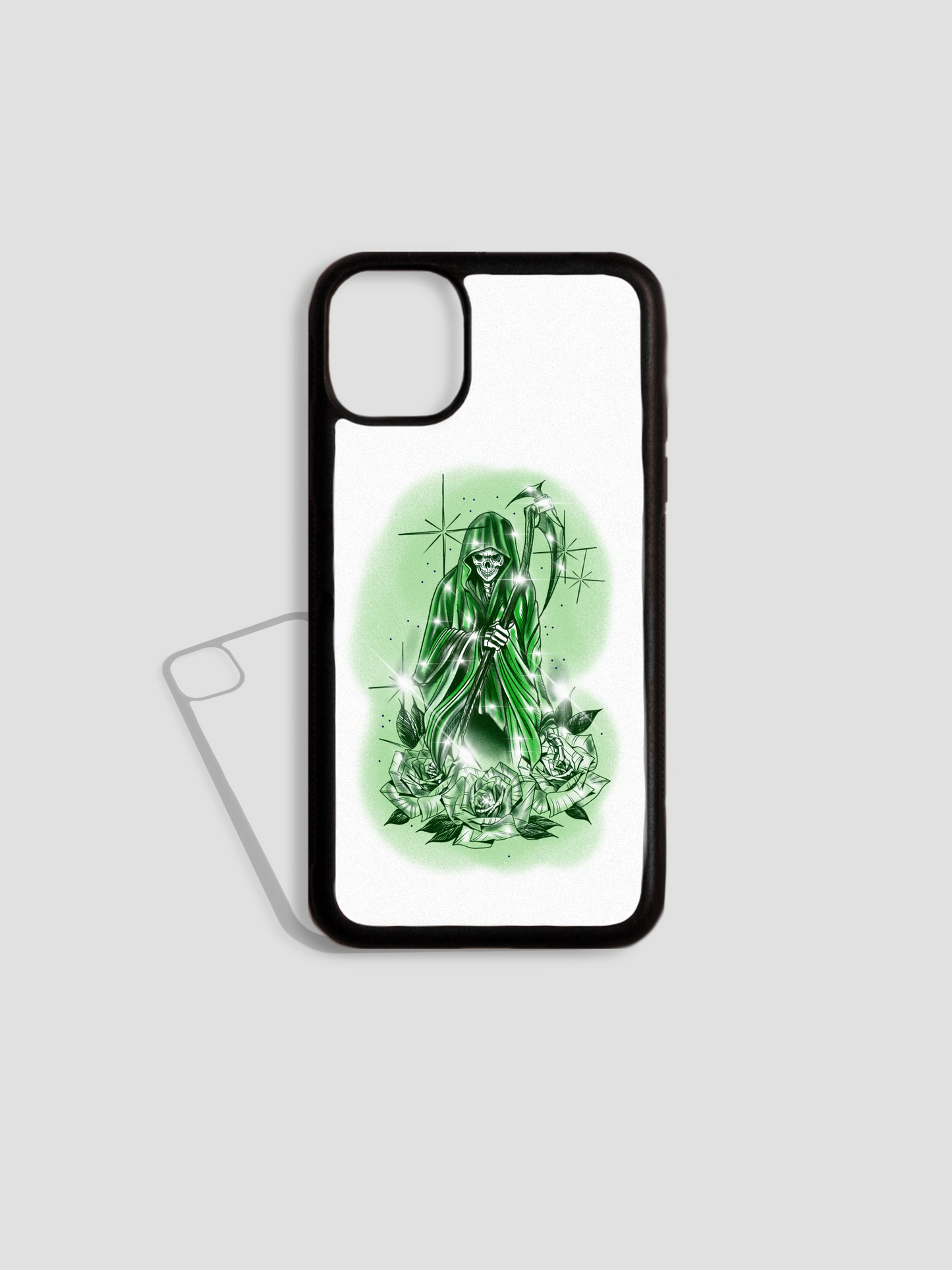 Santa Muerte(Green) Phone Case